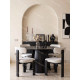 Buffet TATAOUI - Full Black à façades sculptées - 150 cm