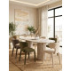 Chaise SOLENE - Toile chenille - Taupe
