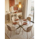 Chaise LOVA — Cream & Terracotta