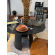 Fauteuil LEYNA - Cuir cognac