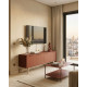 Meuble TV PISCO 4P - Terracotta - 140 cm