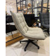 Fauteuil pivotant SWING - Toile chenille Taupe