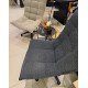 Fauteuil pivotant SWING - Toile chenille Taupe