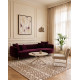 Table basse RIVIANO - Travertine & Cream - 80 cm