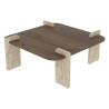 Table basse carrée QUADRIA - 90 cm - 4 finitions au choix
