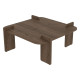 Table basse carrée QUADRIA - 90 cm - Noyer