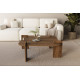 Table basse carrée QUADRIA - 90 cm - Noyer