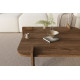Table basse carrée QUADRIA - 90 cm - Noyer