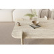 Table basse carrée QUADRIA - 90 cm - Façon travertin