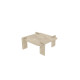 Table basse carrée QUADRIA - 90 cm - Façon travertin