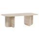 Table basse AVELIA - 120 cm - Façon travertin