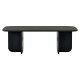 Table basse AVELIA - 120 cm - Chêne cérusé noir