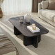 Table basse AVELIA - 120 cm - Chêne cérusé noir