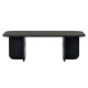 Table basse AVELIA - 120 cm - Chêne cérusé noir