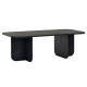 Table basse AVELIA - 120 cm - Chêne cérusé noir