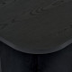 Table basse AVELIA - 120 cm - Chêne cérusé noir