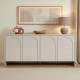 Buffet bas NOVARA - 180 cm - Crème