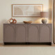 Buffet bas NOVARA - 180 cm - Terre