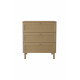 Commode SALVIA - Chêne & cannage - 3 tiroirs