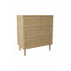 Commode SALVIA - Chêne & cannage - 3 tiroirs