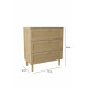 Commode SALVIA - Chêne & cannage - 3 tiroirs