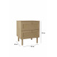 Table de chevet SALVIA - Chêne & cannage - 50 cm