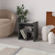 Bout de canapé TESSIO - 40 cm - Gris Anthracite