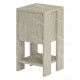 Table d'appoint PIVA - 30 cm - Façon travertin