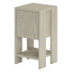 Table d'appoint PIVA - 30 cm - Façon travertin