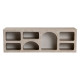 Meuble TV ALVARO - 160 cm - Travertin & Sable