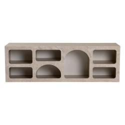 Meuble TV ALVARO - 160 cm - Travertin & Sable