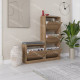 Meuble à chaussures avec banc SCALA - 105 cm - Noyer