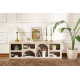 Meuble TV ALVARO - 160 cm - Travertin & Sable