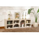 Meuble TV ALVARO - 160 cm - Travertin & Sable