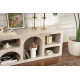 Meuble TV ALVARO - 160 cm - Travertin & Sable