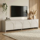 Meuble TV NOVARA - 180 cm - Crème