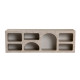 Meuble TV ALVARO - 160 cm - Travertin & Sable