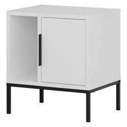 Table de chevet BRAVA - 45 cm - Blanc