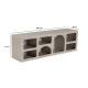 Meuble TV ALVARO - 160 cm - Travertin & Sable