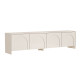 Meuble TV NOVARA - 180 cm - Crème
