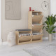 Meuble à chaussures avec banc SCALA - 105 cm - Chêne