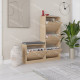 Meuble à chaussures avec banc SCALA - 105 cm - Chêne