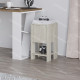 Table d'appoint PIVA - 30 cm - Façon travertin