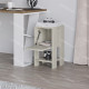 Table d'appoint PIVA - 30 cm - Façon travertin