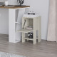 Table d'appoint PIVA - 30 cm - Façon travertin