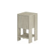 Table d'appoint PIVA - 30 cm - Façon travertin