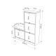 Meuble à chaussures avec banc SCALA - 105 cm - Chêne