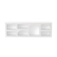 Meuble TV ALVARO - 160 cm - Blanc satin