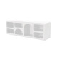 Meuble TV ALVARO - 160 cm - Blanc satin