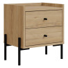 Table de chevet MIRANDA - 45 cm - 2 finitions au choix